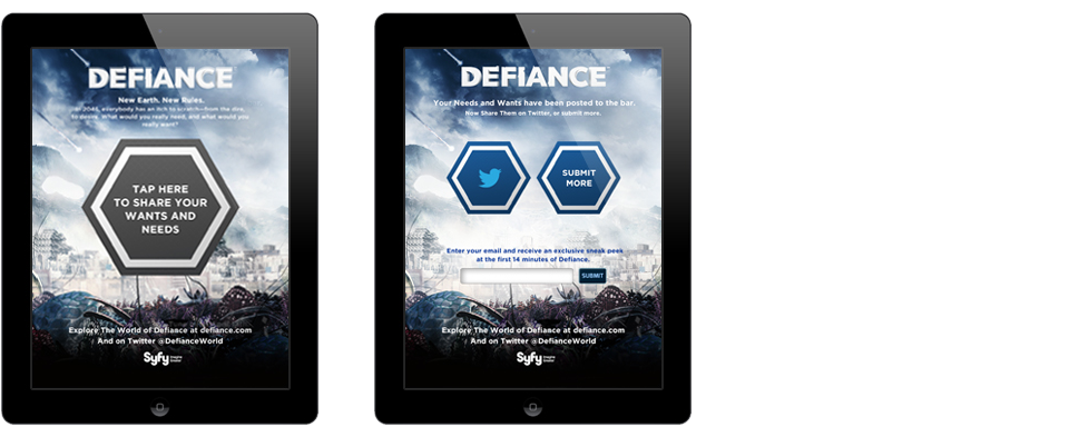 defiance app on ipad